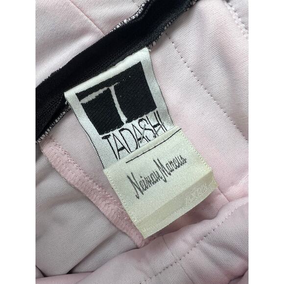 Vintage Tadashi Shoji Sleeveless Tiered Lace & Tulle Gown Whimsical Goth Black - Picture 9 of 10